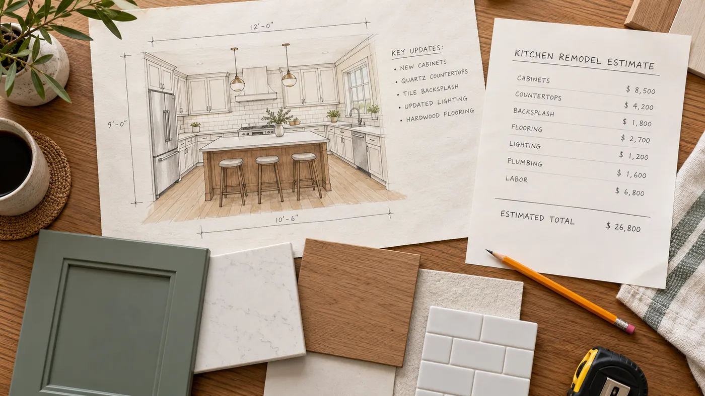 Early kitchen remodel concept