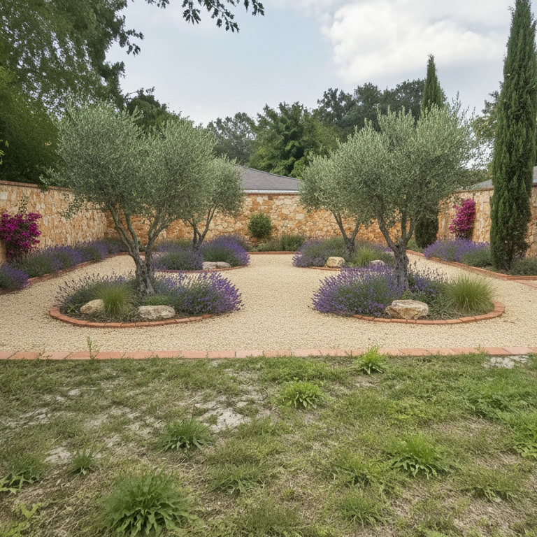 A front yard redesigned with new planting