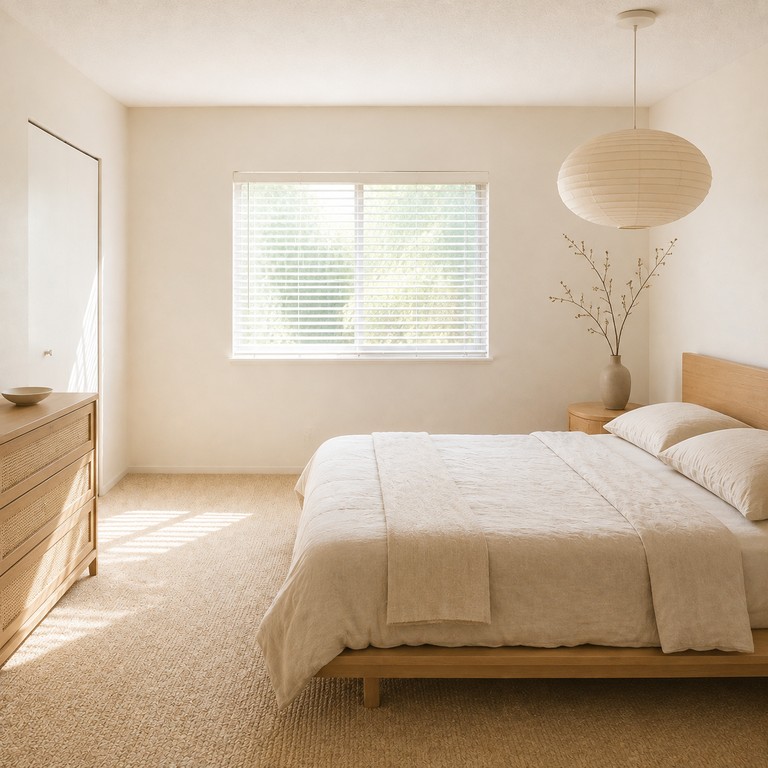 A room redesigned in a Scandinavian style