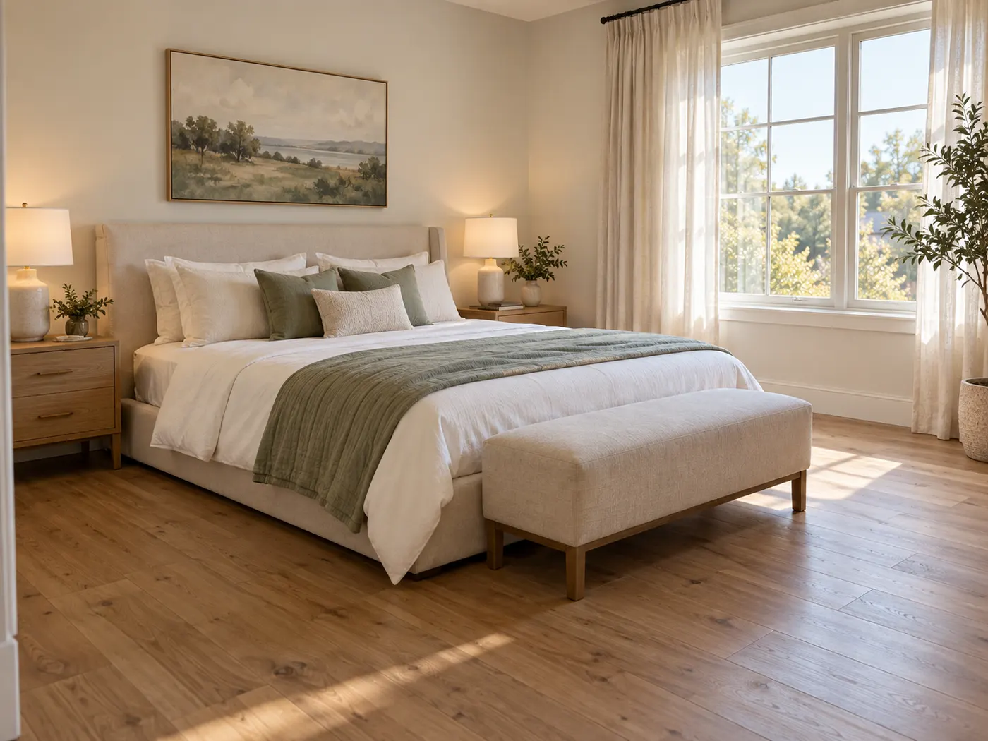 Soft bedroom rug — before
