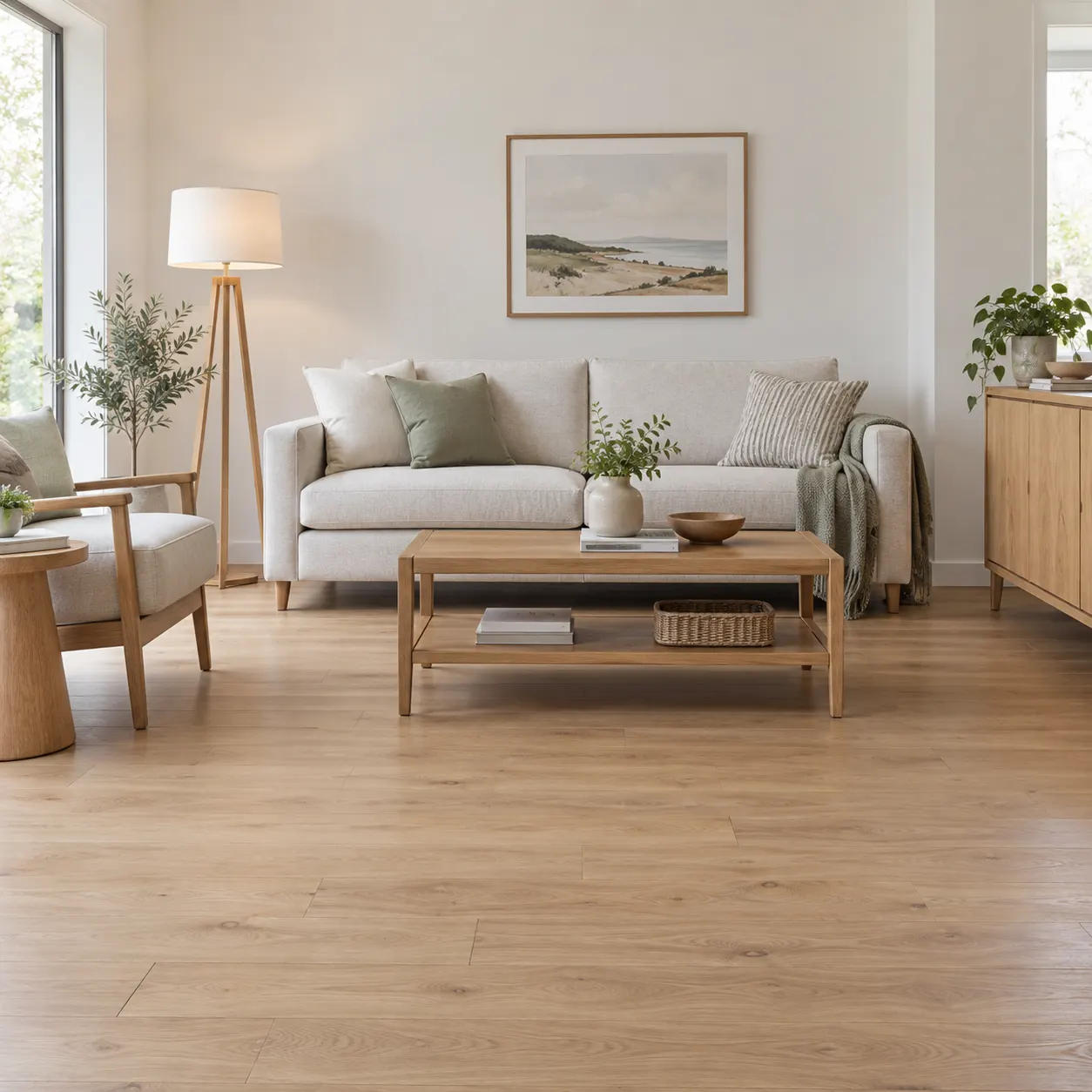 Several rug styles compared in the same room — before