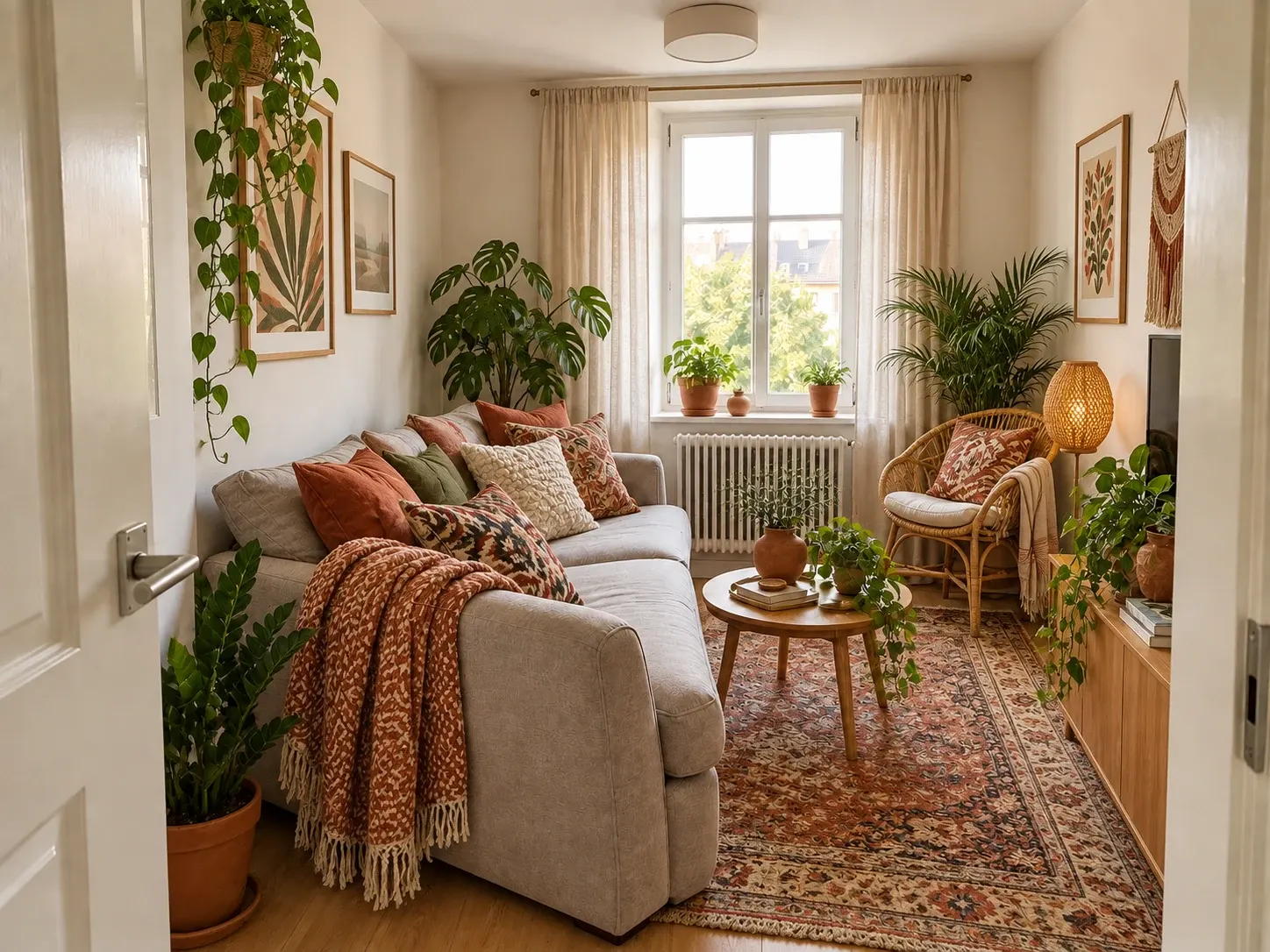 Rug and linen layers