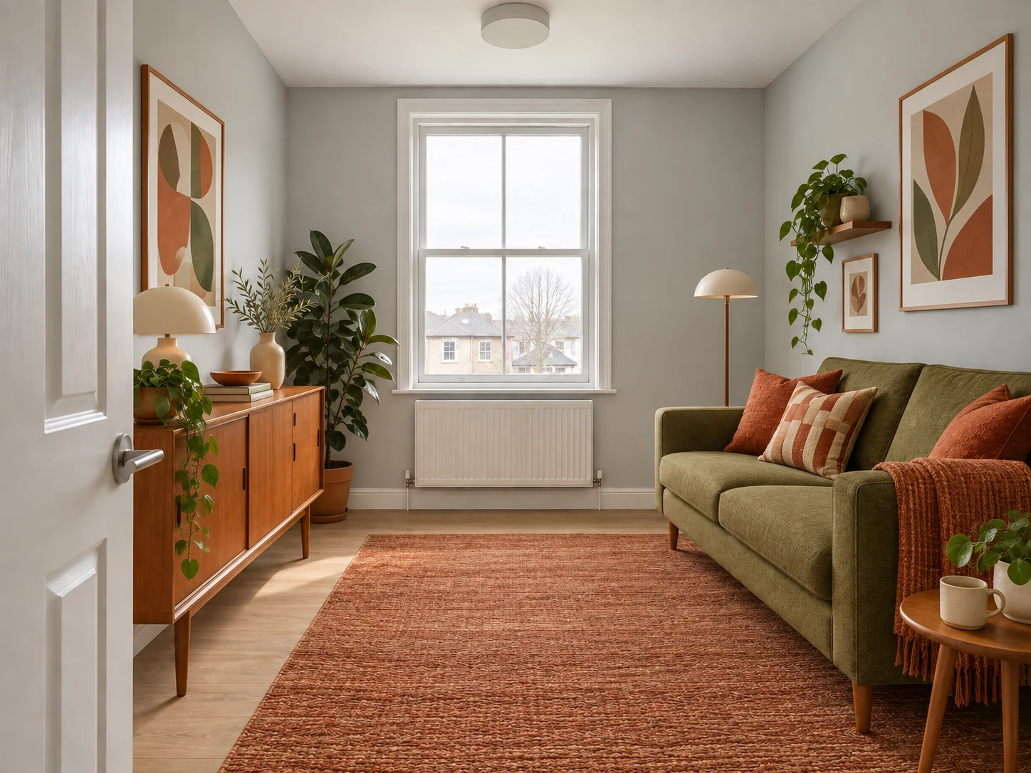 Olive and terracotta
