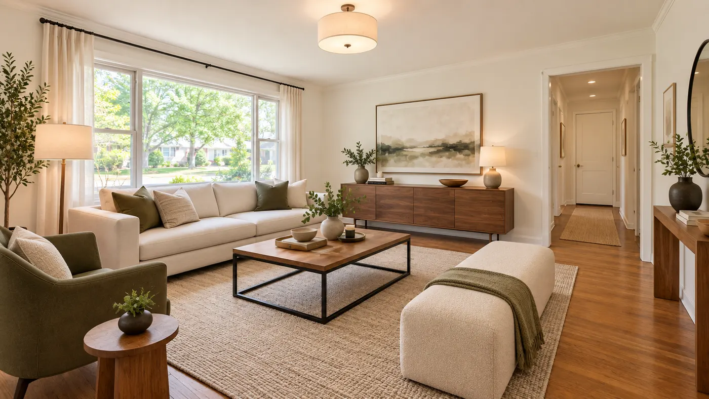 Virtual house staging — Modern — after