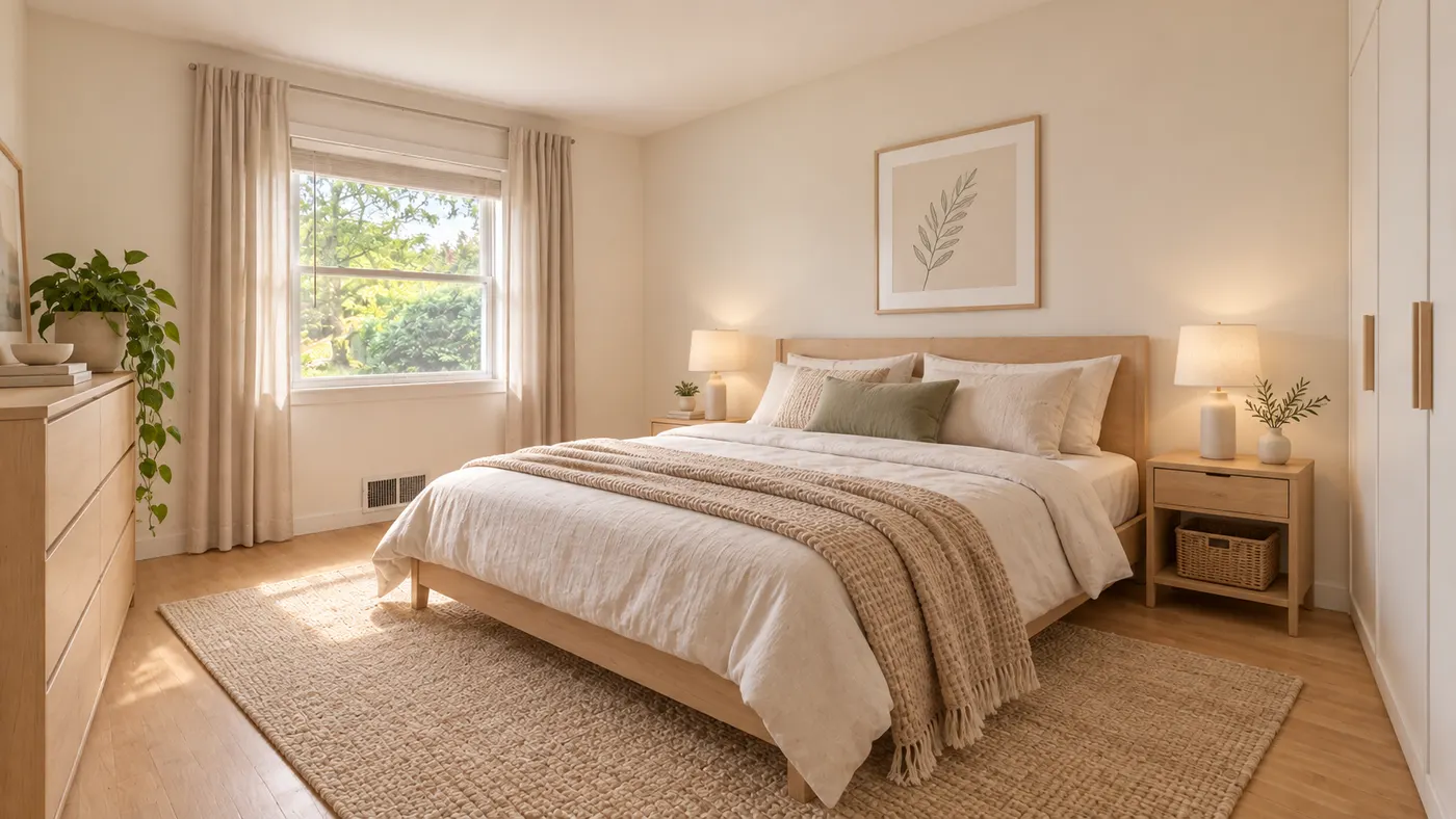 Scandinavian bedroom — after