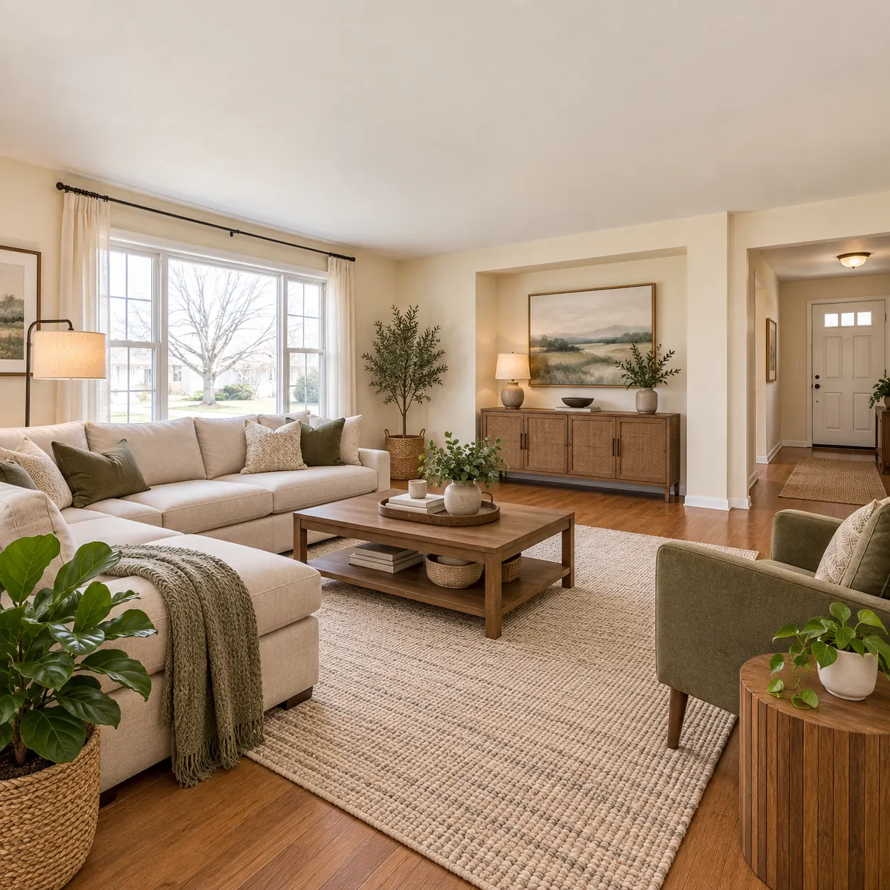 Several property rooms presented with a coordinated interior style — after
