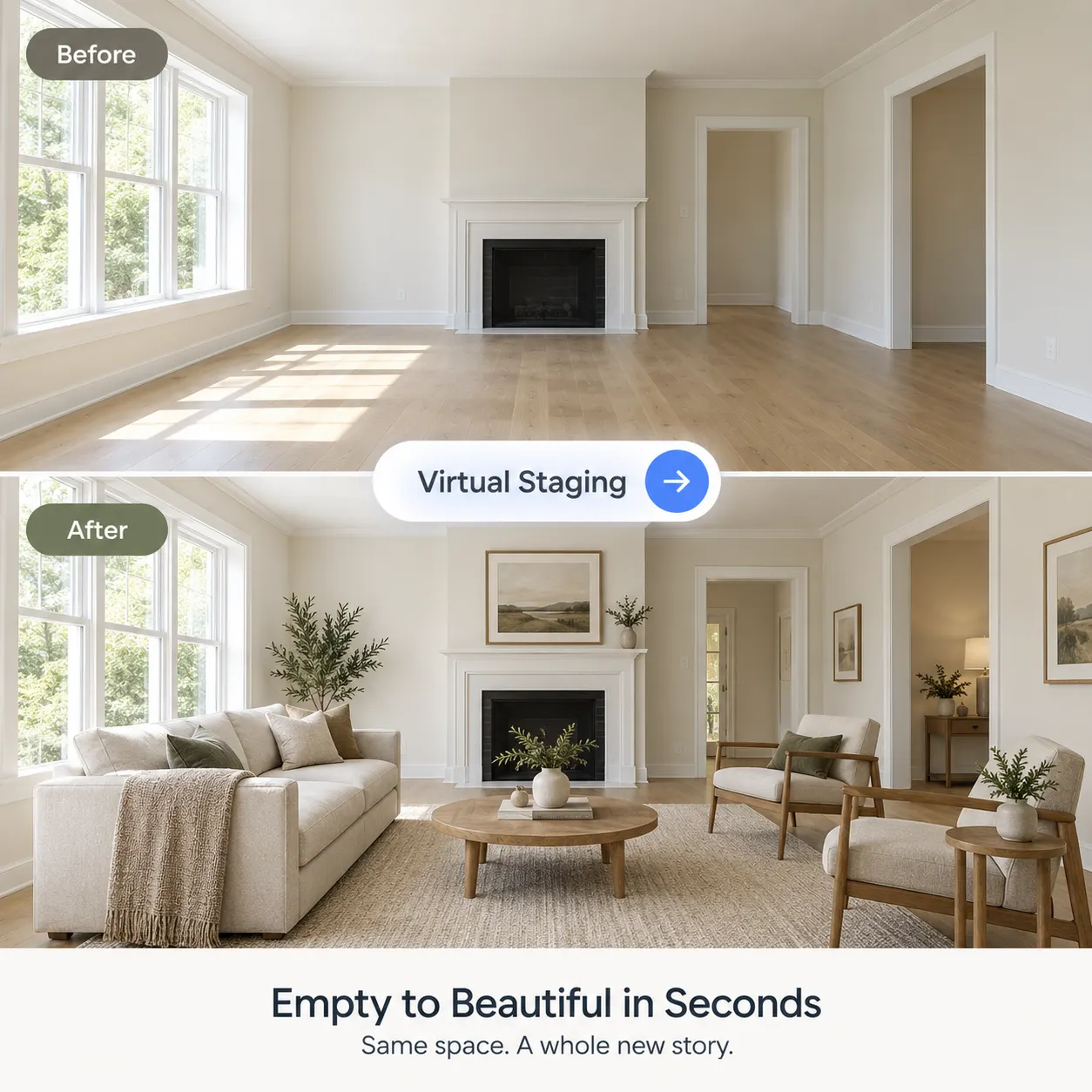 Step 3: Generate your virtual house staging